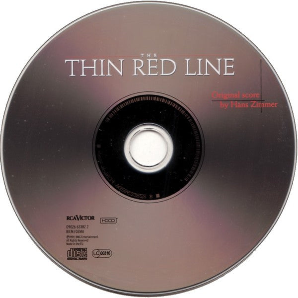 CD Hans Zimmer ‎– The Thin Red Line Original Motion Picture Soundtrack - USADO