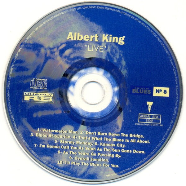 CD Albert King ‎– Live - USADO