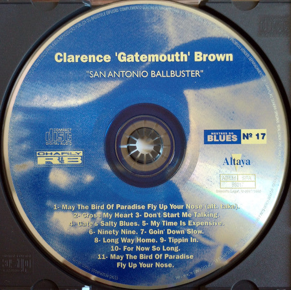 CD Clarence 'Gatemouth' Brown* ‎– San Antonio Ballbuster - USADO