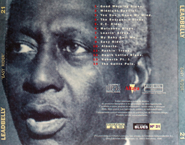 CD Leadbelly ‎– Easy Rider - USADO