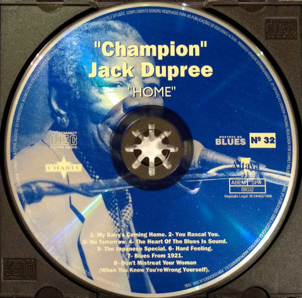 CD "Champion" Jack Dupree* ‎– Home - USADO