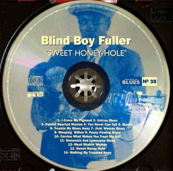 CD Blind Boy Fuller ‎– Sweet Honey Hole - USADO