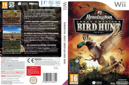 Remington Great American Bird Hunt ‑ Wii USADO