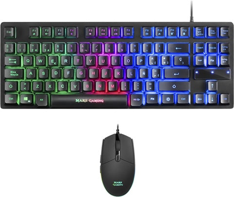 Mars Gaming MCPTKL Gaming Keyboard & Mouse Combo - usado Graded B