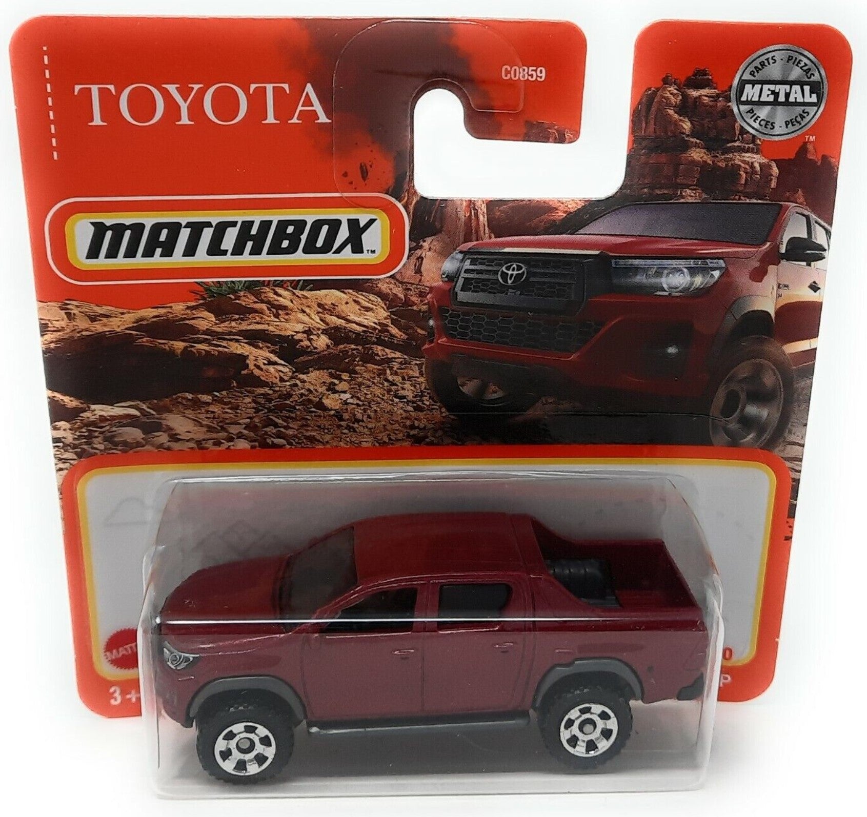 MatchBox 2018 Toyota Hillux Pickup Red 2021