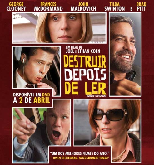 DVD Destruir depois de ler - USADO