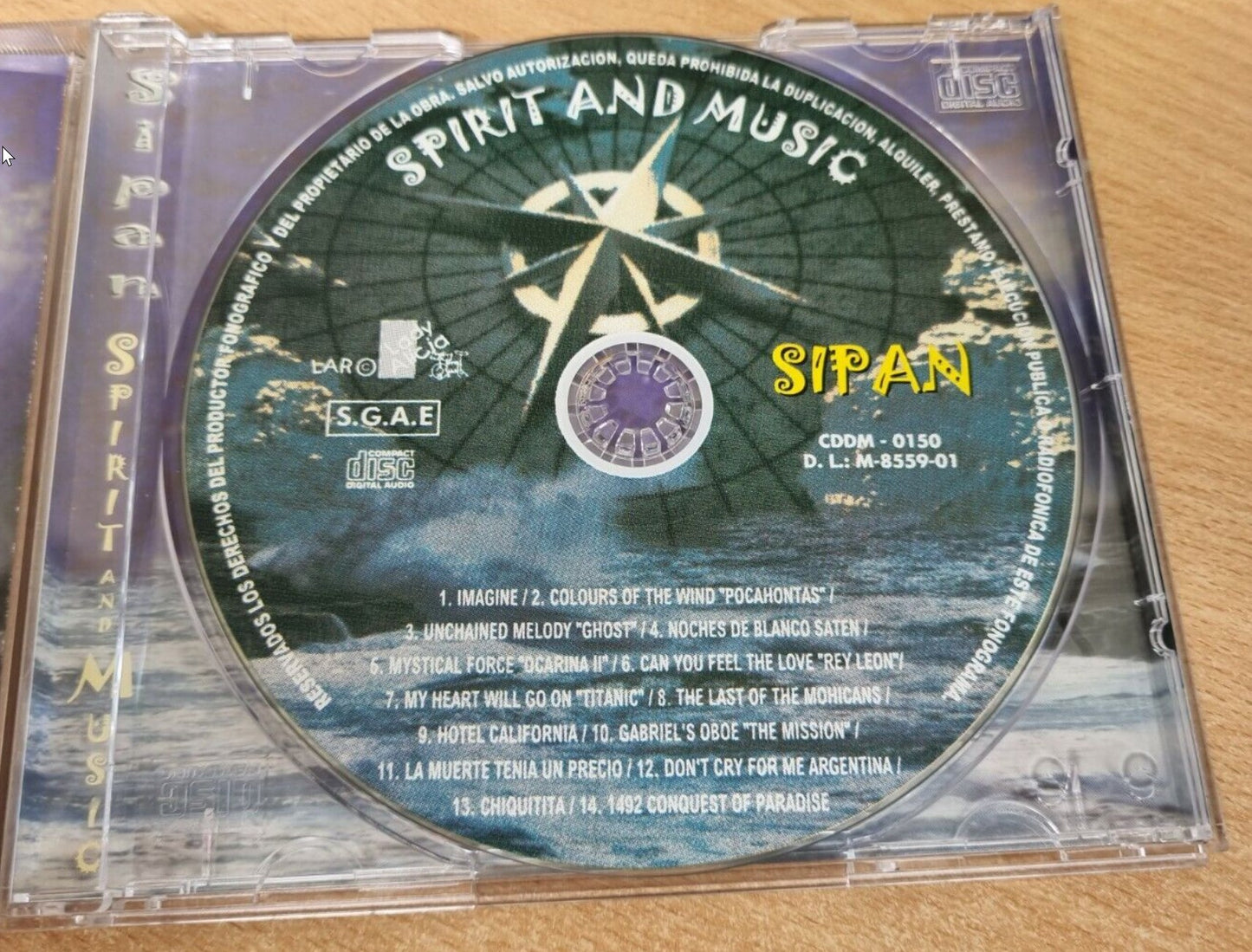 CD Sipan ‎– Spirit And Music - USADO