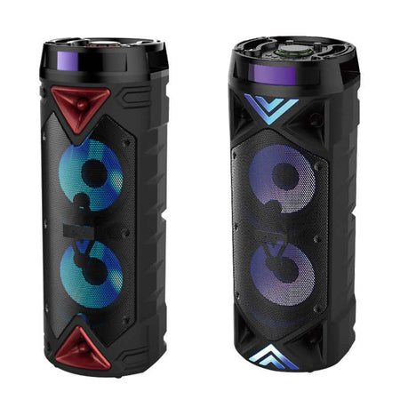 Coluna de Som Bluetooth Joha 2065 com micro 2X6.5” RECHARGEABLE PARTY SPEAKER - NOVO
