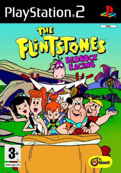 PS2 OS FLINTSTONES BEDROCK RACING - USADO