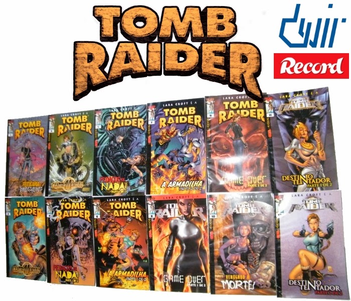LIVRO BD COLEÇÃO LARA CROFT TOMB RAIDER 12 VOLUMES - USADO