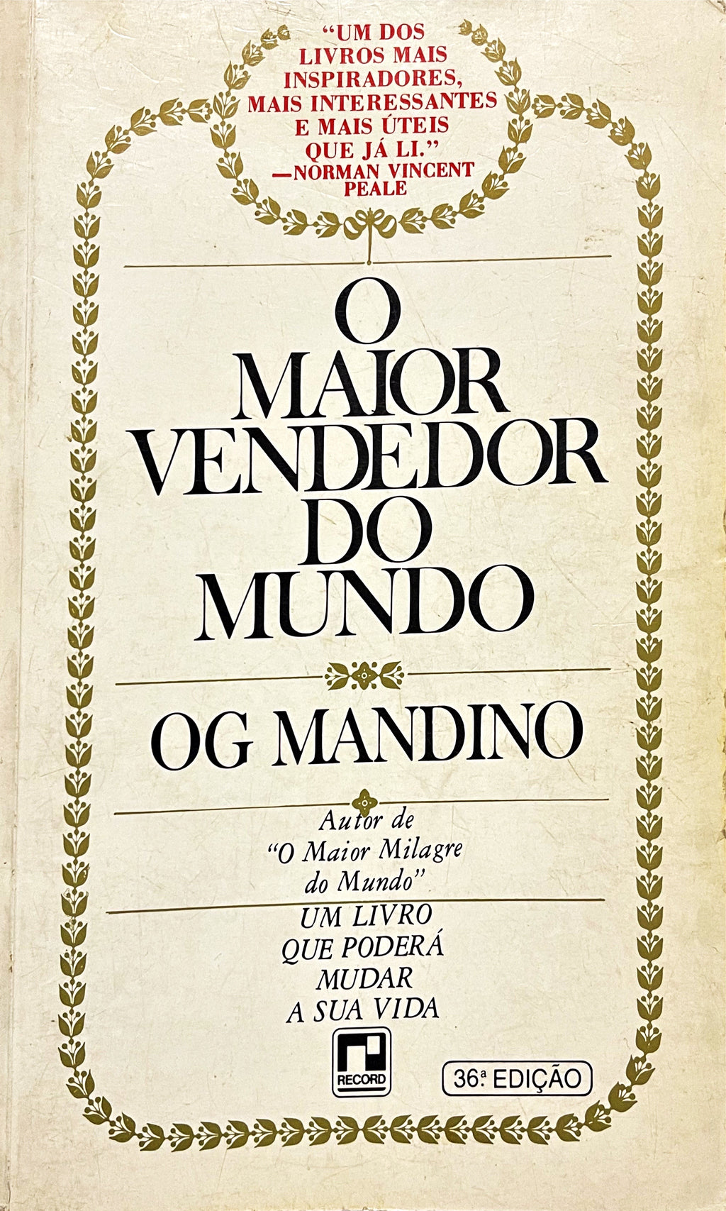 LIVRO O Maior vendedor do mundo OGG mandino - USADO