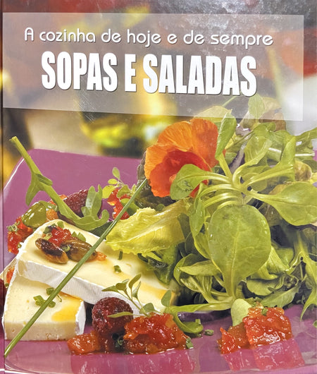 LIVRO Sopas e Saladas Capa Dura - USADO