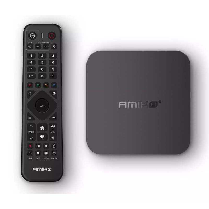 Amiko A9 Green+ - 2/16GB - Box IPTV - Android 4K