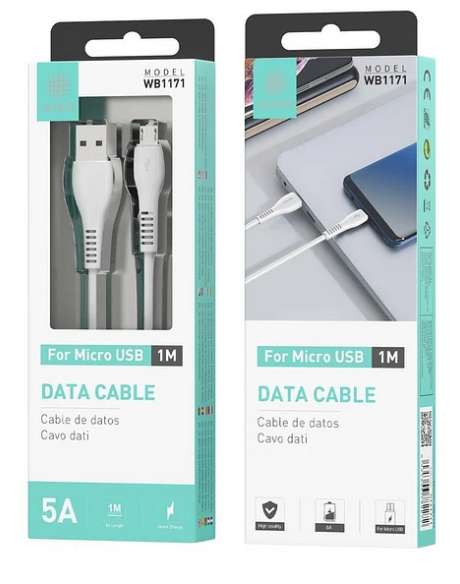 Cabo de dados e carga MIcroUSB ikrea WB1171 5A 1M