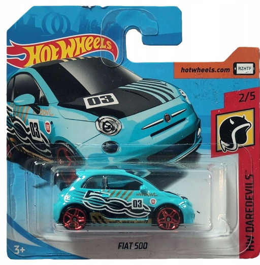 Hot Wheels FRR84 2018 HW Daredevils 2018 2/5 Fiat 500 Blue