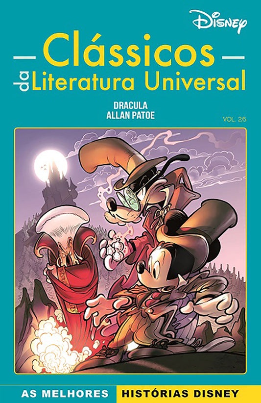LIVRO BD DISNEY Clássicos da Literatura Universal #2 Drácula Allan Patoe - NOVO