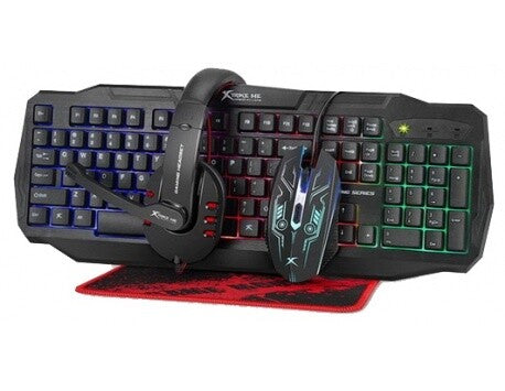 COMBO 4 EM 1 XTRIKE ME CM-406 TECLADO + RATO + HEADSET + TAPETE