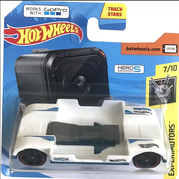 2018 Hot Wheels #341 Experimotors 7/10 Go Pro ZOOM IN FJY82