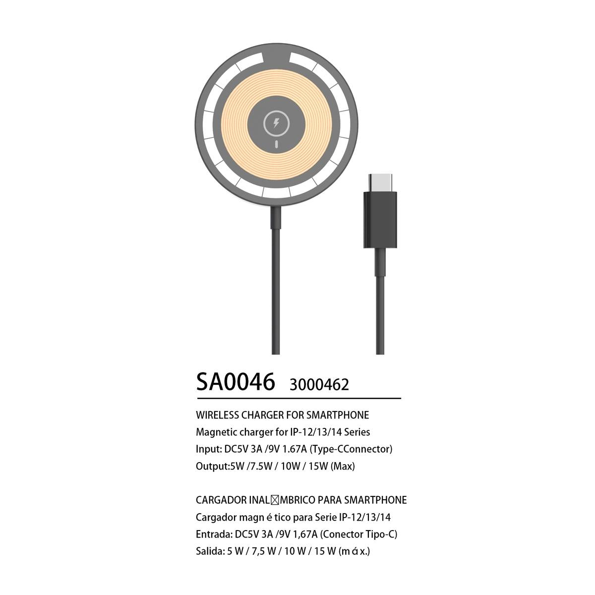Carregador Magnético sem fio Type-C 20W MagSafe iser SA0046