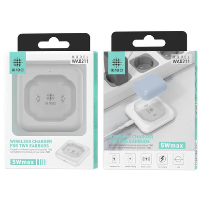 Carregador Sem fio 5W IKREA WA0211 PARA TWS ERABUDS AIRPOD