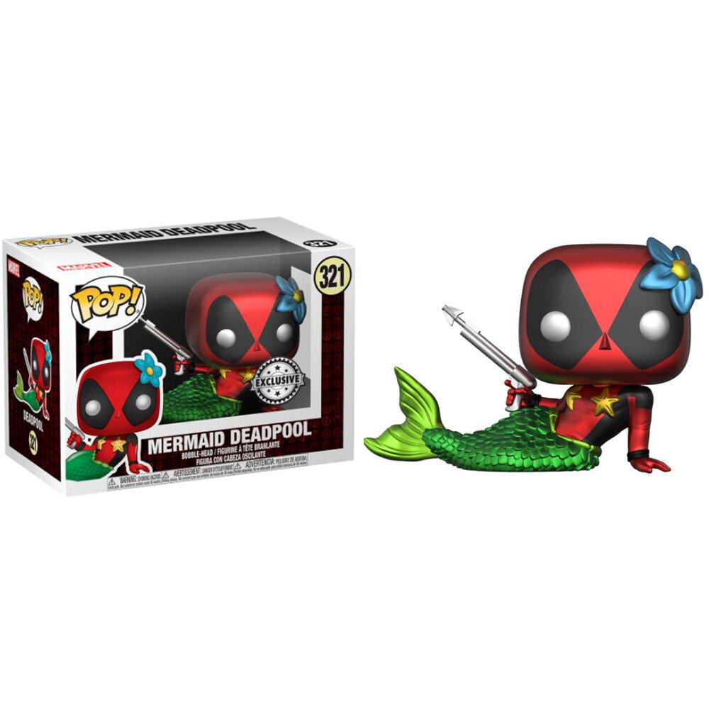 Set figure POP & Tee Marvel Deadpool Mermaid Exclusive
