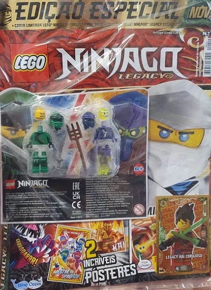 LEGO NINJAGO LEGACY LLOYD VS GHOST WARRIOR ITEM NO 112111 + Revista + Carta Edição especial