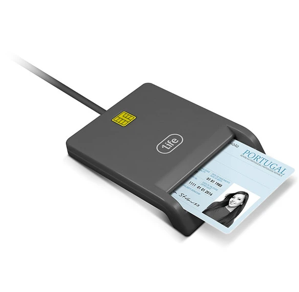 Leitor Smart Card DNI Cartão de Cidadão 1Life Citizen
