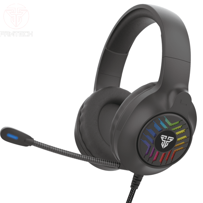 Auscultador Gaming Fantech BLiTZ MH87 Preto Multi-Plataforma RGB