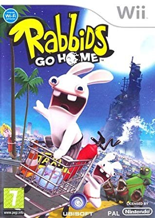 WII RABBIDS GO HOME - USADO