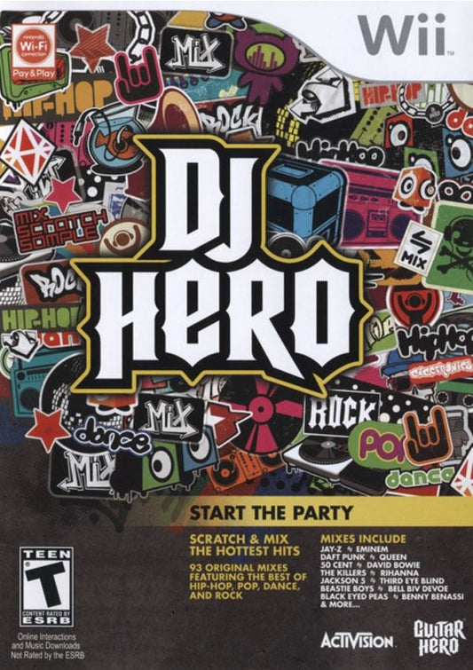 WII DJ Hero Game Only - USADO