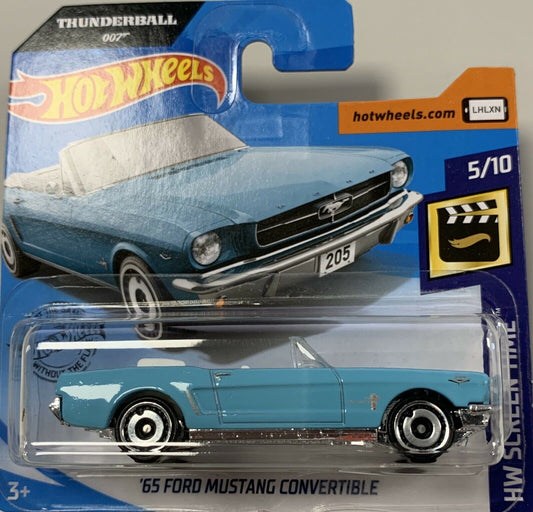 ´65 Ford Mustang Convertible 2020 Hot Wheels Mainline #59/250 - 007 Thunderball GHC77