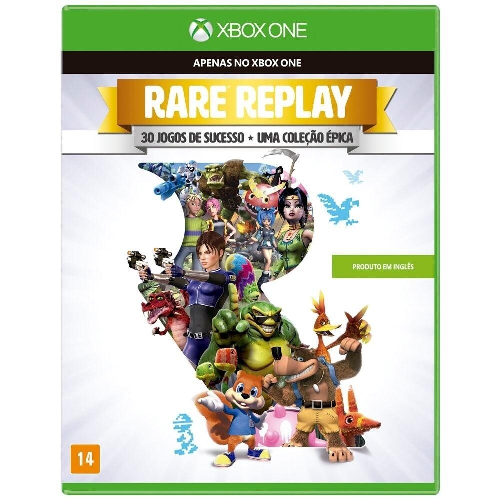 XBOX ONE RARE REPLAY 30 JOGOS SUCESSO - USADO