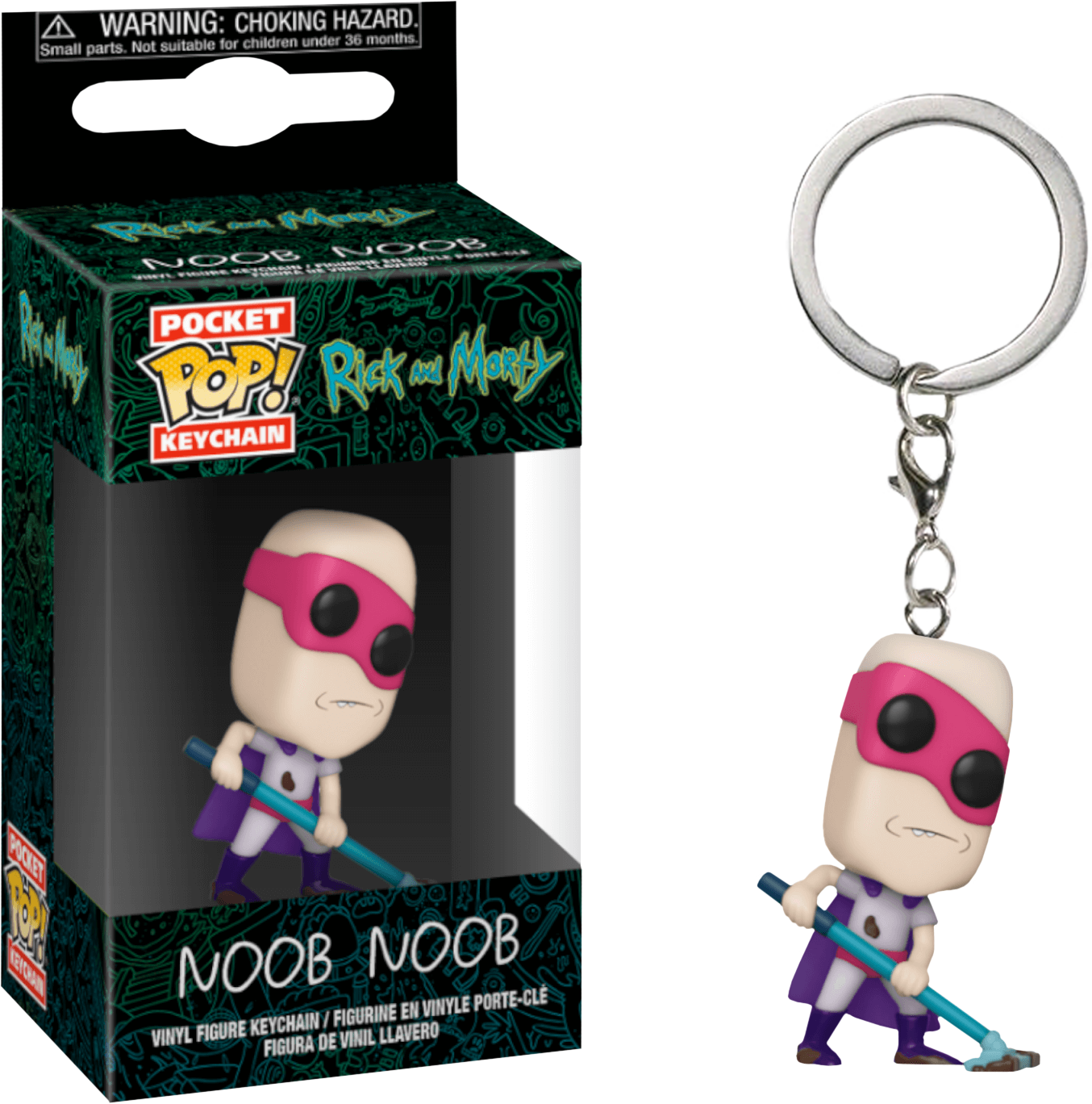 Funko POP! Keychain Rick & Morty - Noob-Noob Vinyl Figure 4cm