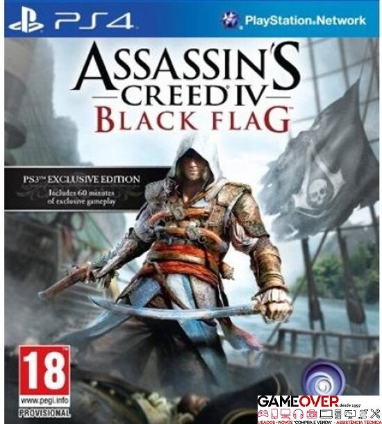 PS4 ASSASSINS CREED IV BLACK FLAG *NOVO*
