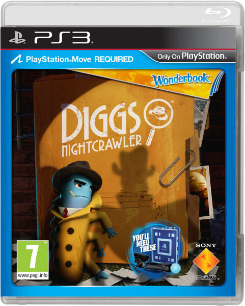PS3 Wonderbook Diggs Detetive Privado Move apenas jogo - USADO
