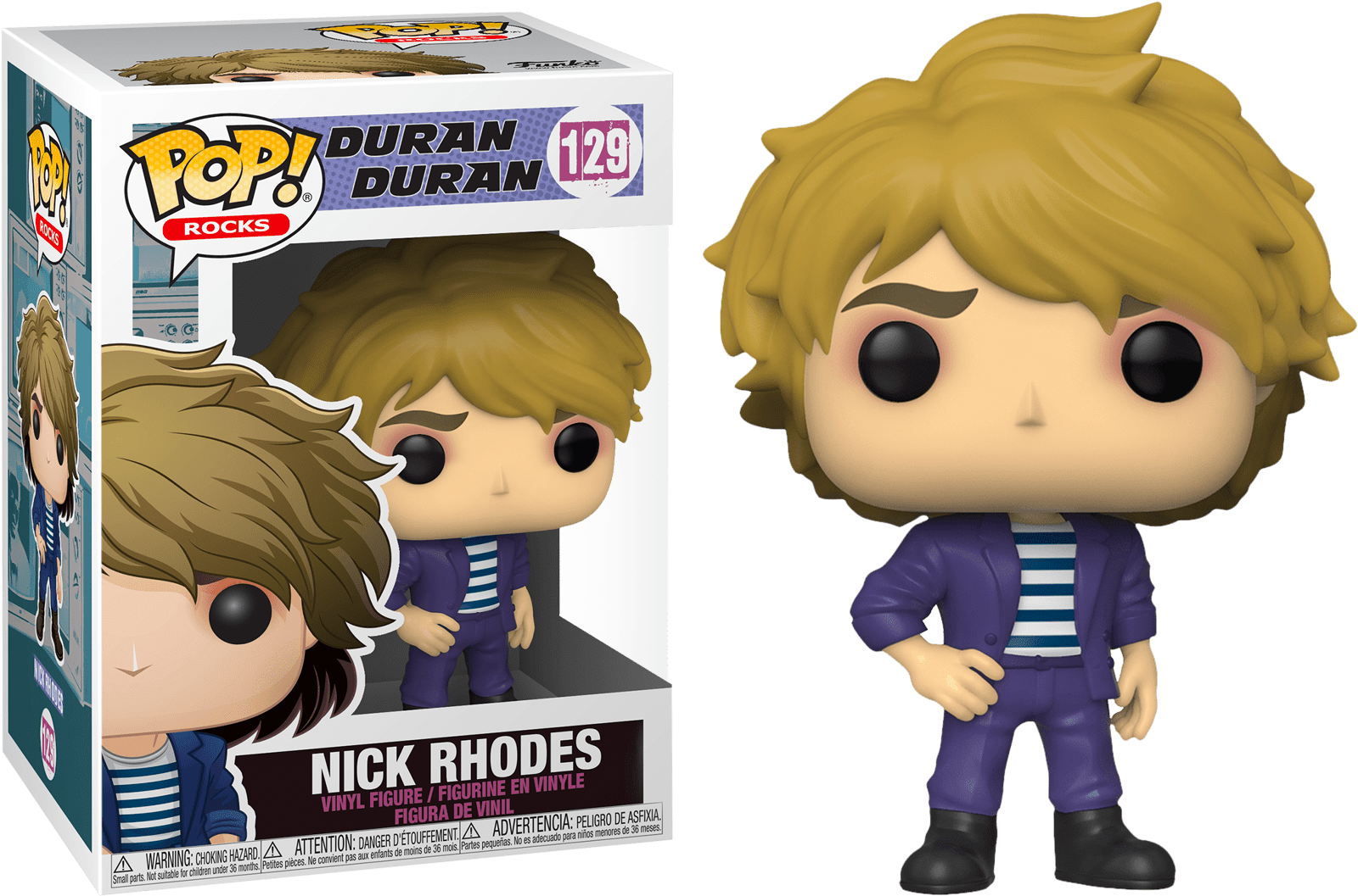 Funko Duran Duran Pop! Rocks Boneco De Vinil Nick Rhodes 129
