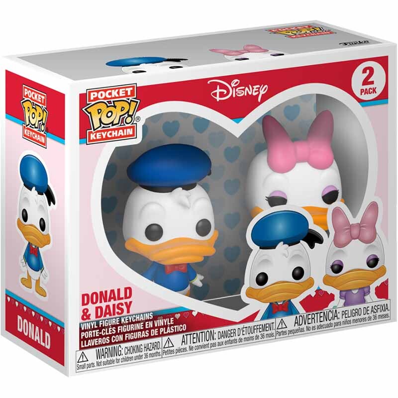 Funko POP! Keychain: Disney 2PK - Donald & Daisy Vinyl Figures