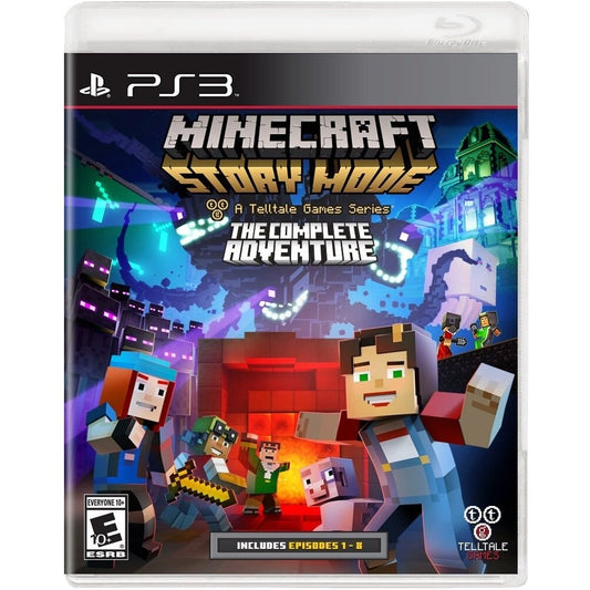 PS3 MINECRAFT Story Mode The Complete Adventure Episodes 1-8 - USADO