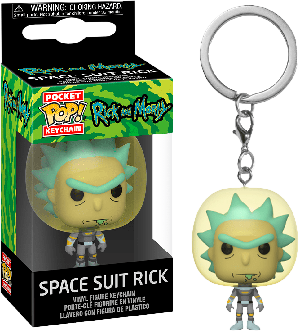 Funko POP! Keychain Rick & Morty - Rick w/Space Suit Vinyl Figure