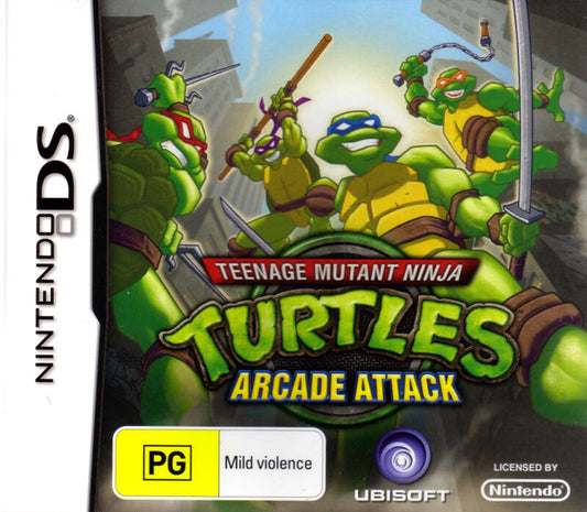 Nintendo DS Teenage Mutant Ninja Turtles Arcade Attack - USADO
