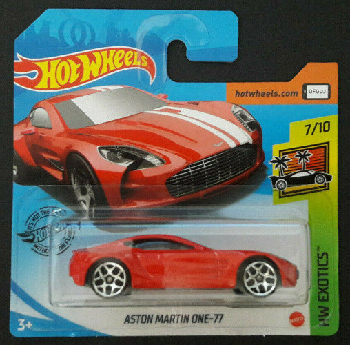2020 HOT WHEELS HW EXOTICS SERIES ASTON MARTIN ONE-77 IN RED #7/10 OR #229/250 GHC33