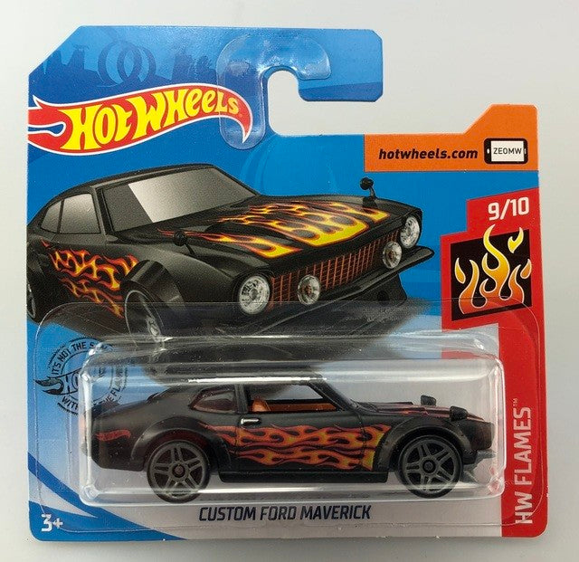 Hot Wheels 2020 Custom Ford Maverick *142/250 HW Flames *9/10 GHD66