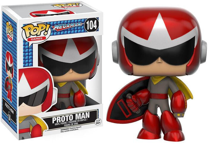 Funko Pop! Games Megaman Proto Man Vinyl Figure Toy #104