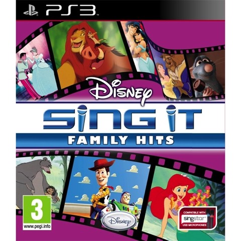 PS3 Disney Sing It Family Hits - USADO