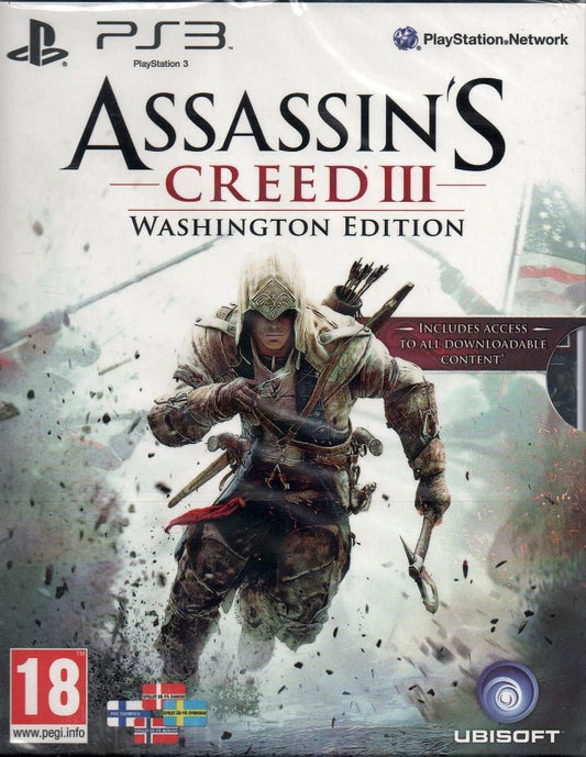 PS3 ASSASSINS CREED III Washington Edition - USADO