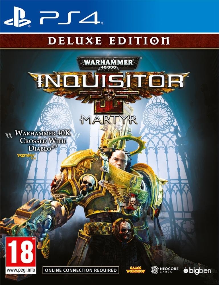 PS4 Warhammer 40000 Inquisitor Martyr Deluxe Edition Online NOVO