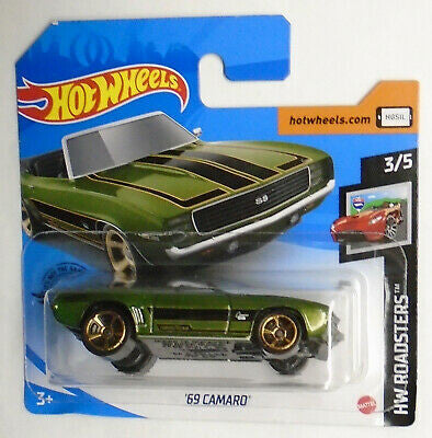 Hot Wheels GHG06 2020 HW Roadsters 3/5 Chevrolet 1969 Camaro Convertible 190/250 GHG06