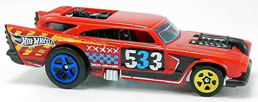 Hot Wheels - Jack Hammer 2014Demolition Derby 5-Pack Red BFB40