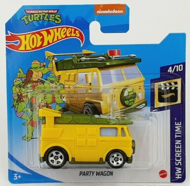 Hot Wheels 39/250 - 2021 HW Screen Time 4/10 - TMNT Turtles Party Wagon GRX96
