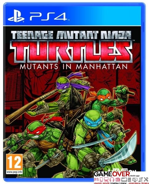 PS4 TEENAGE MUTANT NINJA TURTLES MUTANTS IN MANHATTAN - USADO